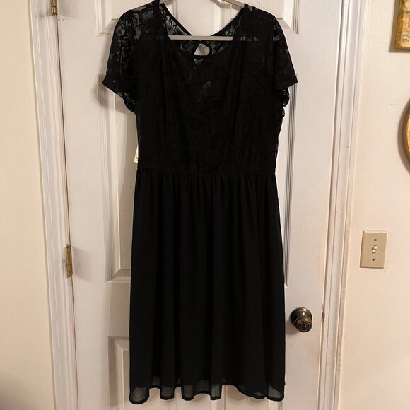 NWOT Nemidor Floral Lace Dress | Black | Plus Size 18 - Picture 3 of 6